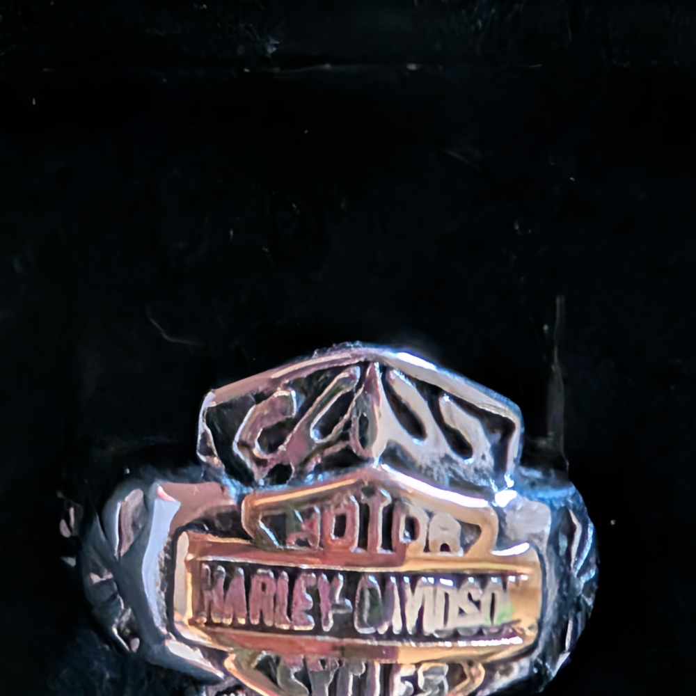 Harley Davidson Style Men's Statement Ring